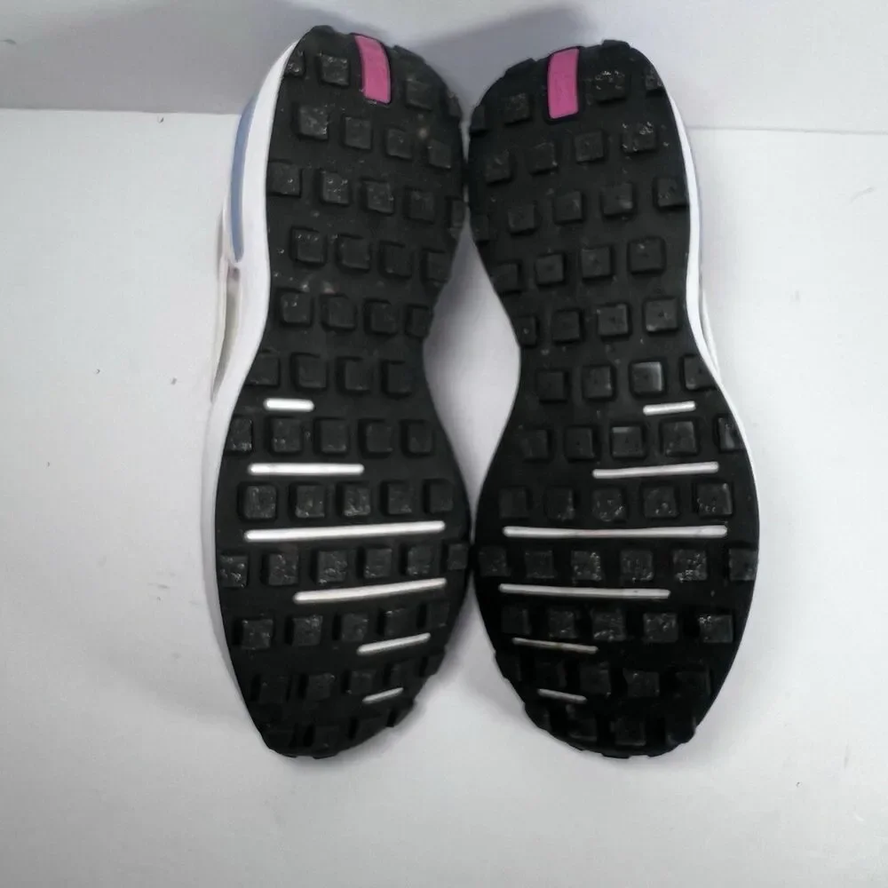 Nike Waffle One GS Grey Pearl Pink Lace Up Running Shoes Sneakers Girls Size 5Y